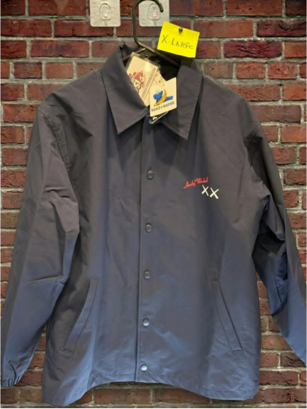 KAWS x Warhol x Uniqlo Coach Jacket XL JP 476316 Brand New
